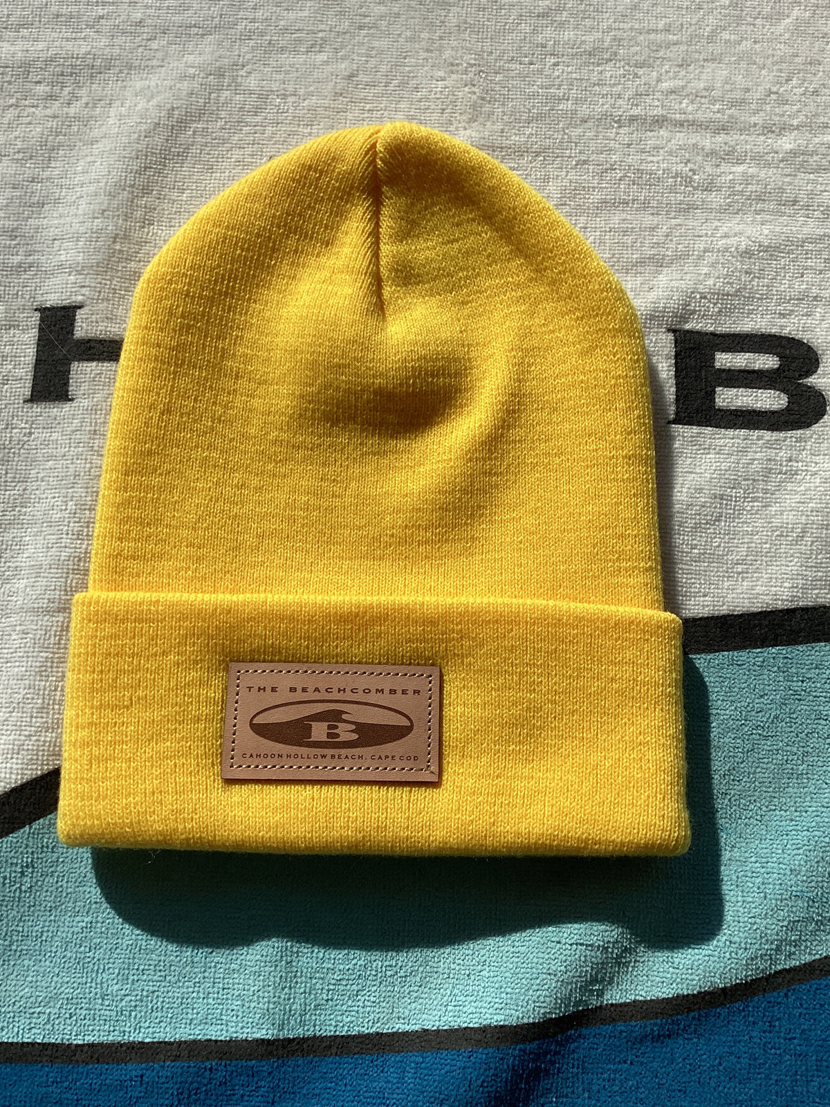 Leather Patch Beanies