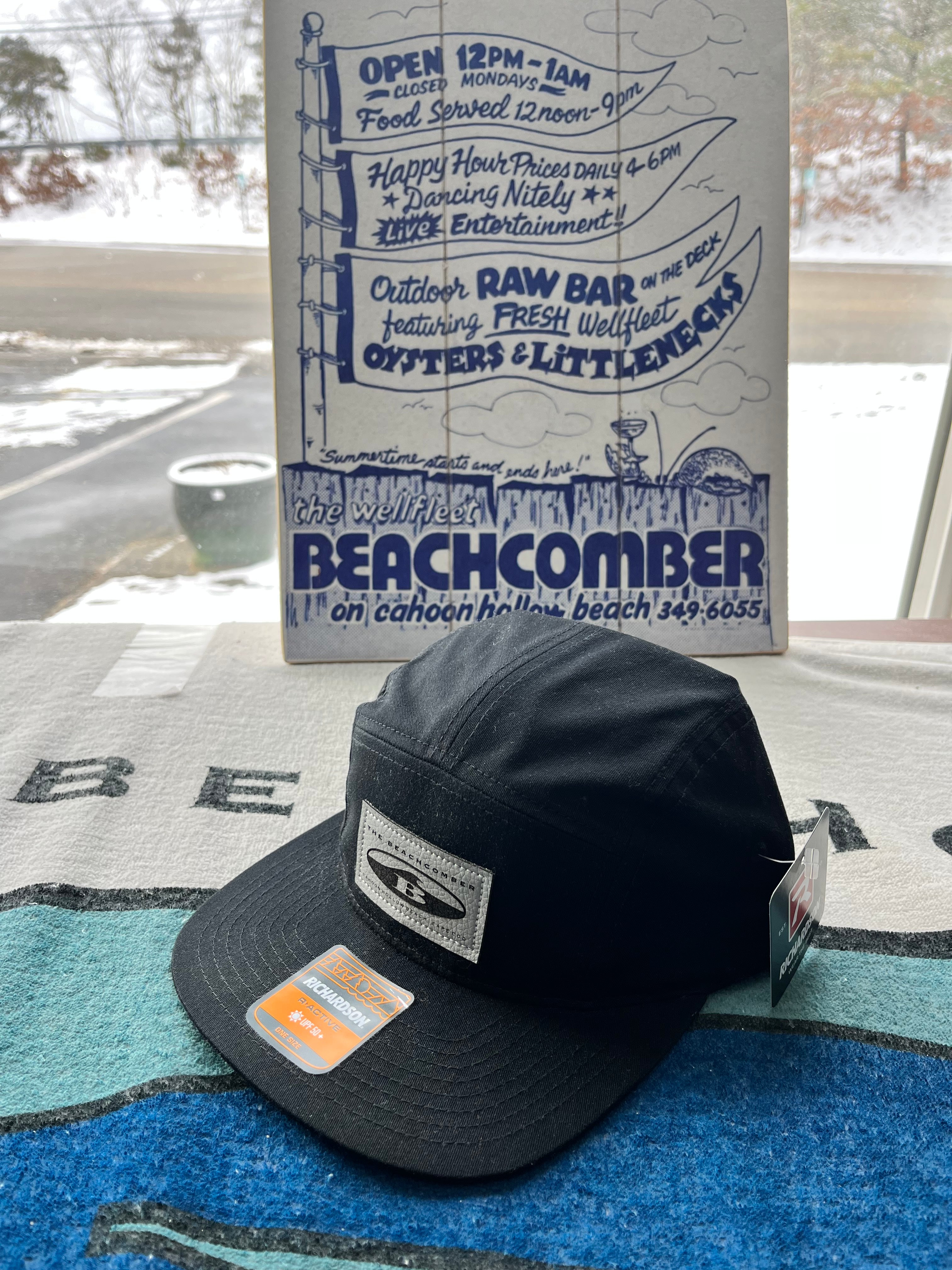 Leather Patch Oval B Hat The Wellfleet Beachcomber Store